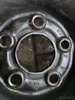 Plechové disky kola 5x100 Škoda Fabia 6J ET38 R14 VW Polo - 2
