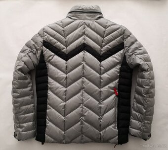 Pánská šedo-černá prošívaná péřová lyžařská bunda BOGNER - 2