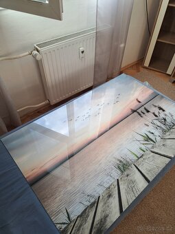 Obraz na plátne v skle - mólo u jazera - 2