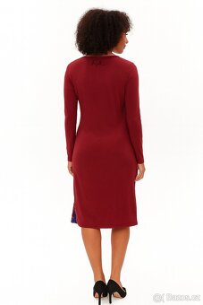 Nové midi šaty s dlouhým rukávem zn.Desigual vel.L - 2