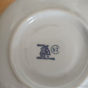 Staré nové retro sklo porcelán - 2