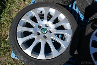 original alu kola Skoda R16 letni pneu take Audi Seat VW - 2