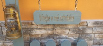 Zahradní truhlík s jmenovkou na řetízku - 2