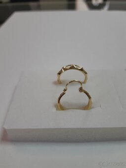 Zlaté náušnice - kruhy - 2