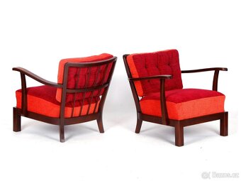 Originální křesla THONET po přečalounění. - 2