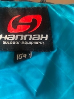 Lyzarská bunda Hannah vel. 164/lyz kalhoty 158 cerné - 2
