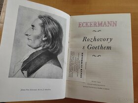 Kniha "Rozhovory s Goethem" , J. P. Eckermann,r.1955 - 2