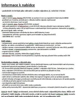 BMW 320d e46 combi 110kW s další výbavou - 2