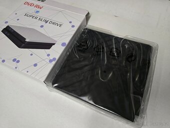 Externí USB3+USB-C vypalovačka CD / DVD SLIM - 2