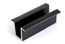 černé středové a krajové příchytky pro fotovoltaický panel - 2