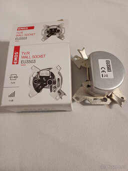 Anténní zásuvka EMOS EU 3503 TV+R koncová J0200, 5ks - 2