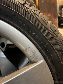 4x al kola 5x112 R17 + zimní pneu - 2