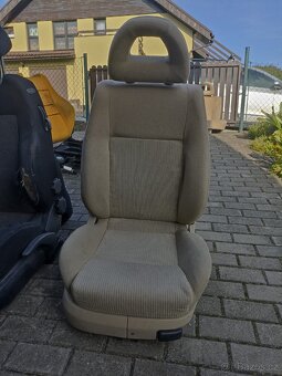 Vyhřívané béžové polosport sedačky Golf IV Bora combi - 2
