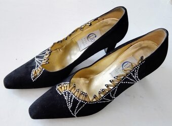 BOTY ČERNÉ LODIČKY SPOLEČENSKÉ SLAVNOSTNÍ PLESOVÉ CLIO BOND - 2