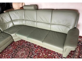 Luxusní rohová kožená sedací souprava, 3009 - 2