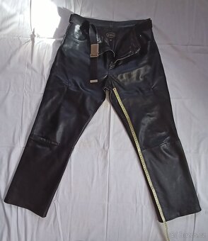 Pánské kožené moto kalhoty - 2