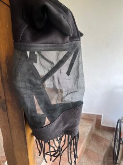 Maska proti hmyzu s ušima a třásněmi – Černá – FULL - 2