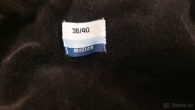 dámské černé manšestrové sako / kabát, vel. 38-40 - 2