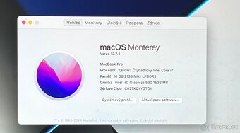 MacBook Pro 15” 2016/16GB RAM/Intel i7/1TB SSD/ Záruka - 2