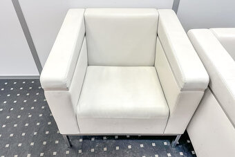 Bílá kožená křesla Design by Rossin SLEVA do 15.5.2025 - 2