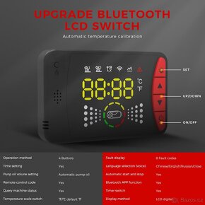 Naftové topení 5-8kW, 12/24/230V, auto start/stop, BT - 2