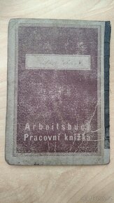 Arbeitsbuch protektorát Čechy a Morava, pracovní knížka - 2