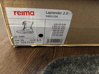 Nové Zimní boty s membránou Reima Laplander 36 - 2