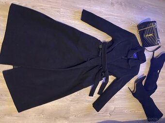 Kasmirovy kabat modry sedivy vypasovany 42 - 2