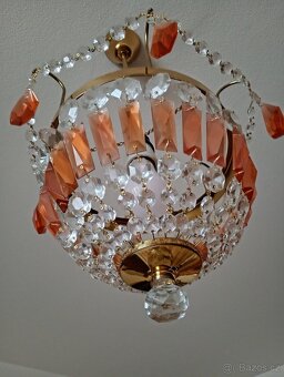 Skleněny křišťálový lustr - 2