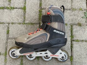 Značkové kvalitní zachovalé kolečkové brusle BAUER - 2