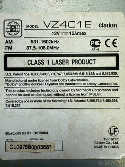 Autorádio Clarion VZ401E - 2