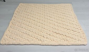Puffy deka do kočíka 100x80cm marhuľová - 2