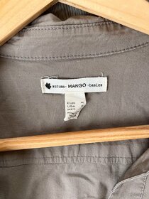 Košilové Šaty Mango, khaki barva, vel. M - 2