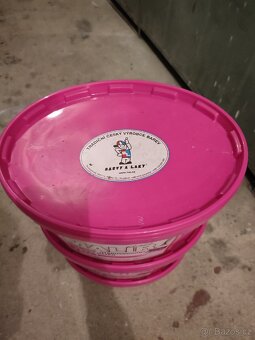 Bílá malířská barva na stěny – 3x 18 kg (nová) - 2