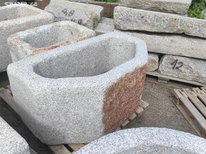 Kamenná stírka, kamenka, koryto, 128x67x60 cm - 2