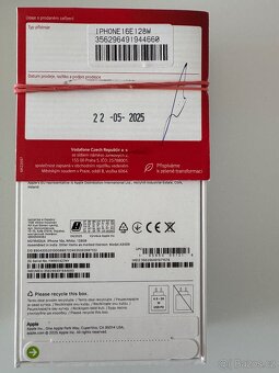 Novy Apple iPhone 16e 128GB White Cz - 2