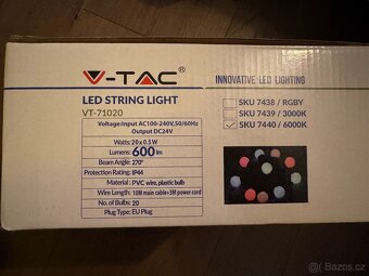 LED řetězové svítidlo (venkovní) - 2