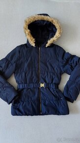 Tmavě modrá bunda H&M,vel.158 - 2