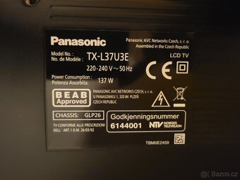 Televize Panasonic Viera TX-L37U3E 94cm - 2