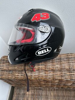 Moto přilba BELL M5X Daytona – Black/White – karbon – vel. L - 2
