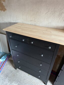 Komoda IKEA Hemnes se 6 zásuvkami - černohnědá - 2
