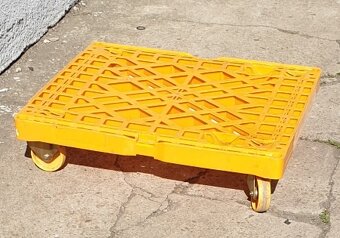 Pojízdný skládací rollkontejner s bočními mřížkami do 500 kg - 2