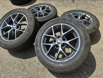 Zimní ALU kola originál BBS – 5x120, 7Jx16 ET36 + pneu - 2