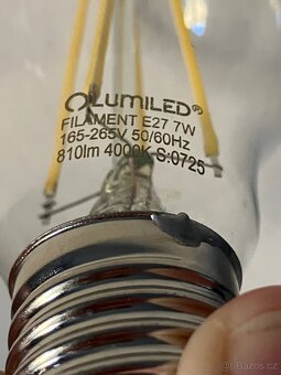 Filament zarovka E27 7W 4000K 3ks - 2