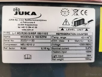 Chladící vitrína Juka Modena NewG150/110SP - 2