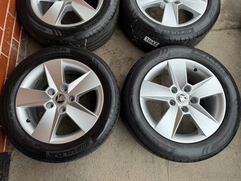 Alu 16" 5x112, škoda Ilias , letní pneu 85%, O3 - 2