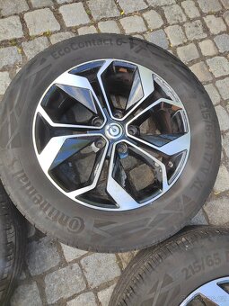 Prodám alu 17 5x114,3 ET 45 letní pneu 215/65/17 - 2