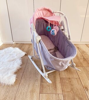 Kolébka Kinderkraft 5IN1🌸 UNIMO UP pink - Top stav - 2