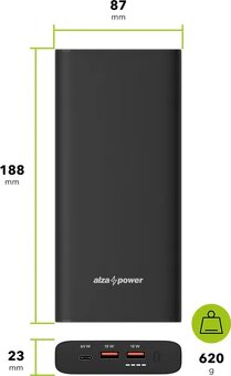 Powerbanka FLY 26800mAh - Power Delivery (60W) - 2