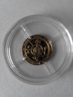 Nejmenší mince světa 0,5 gr 12.apoštolů , zlato 585/1000 - 2